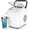 White, variant on Compact Portable Ice Maker - 26Lbs/24H Ice Production (6-8 Mins) with Self-Cleaning Function, Quiet & Handle - Ideal for , Kitchen, Camping, RV (Black)