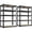 Black, variant on REIBII 5 Tier Garage Shelving Heavy Duty 2000LBS Storage Shelves Units,28"Lx12"Wx60"H