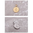 thumbnail image 3 of Collar de San Cristóbal Medallón redondo grabado personalizado Medallón colgante de talismán protector religioso envejecido - Plata BANYUO  Electrónica, 3 of 4
