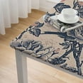thumbnail image 6 of HAOXIT  Vintage Rectangle Tablecloth Pastoral Floral Rustic Table Cloth Washable Table Cover for Indoor & Outdoor, Farmhouse Decor, Picnic, Tabletop Decoration  46*46, 6 of 9