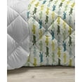 thumbnail image 3 of Fish Down Alternative Comforter, Underwater Aquarium Inspired Pattern with Vibrant Striped Fishes Opposite Directions, Microfiber Quilt for All Season, 5 Sizes, Multicolor, by Ambesonne, 3 of 3
