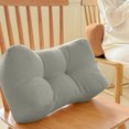 thumbnail image 4 of Lumbar Support Pillow for Office Chair | Office Chair Lumbar Support Cushion | Lower Back Support Pillow for Desk Chair, Light Gray, 1 Piece, 4 of 5