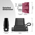 thumbnail image 3 of 2 Pack 12 AWG Inline Fuse Holder 11.8 Inch 12V ATC/ATO Blade Fuse Holder with Waterproof Cap, 15A/20A/25A/30A/40A Blade Fuses 2 Each for Marine, Golf Cart Lighting, Circuits, Auto RV Fuses., 3 of 8