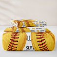 thumbnail image 5 of Manfei Cartoon Softball Bowknot Quilt Full For Kids,Cute Coquette Bow Print Full Bedspread Sets For Girls,3 Pieces, 5 of 7