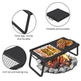 thumbnail image 1 of Kojooin Gril de Feu de Camp Robuste Pivotant à 360°, Grille de Cuisson en Acier à Hauteur Réglable avec Sac de Transport pour le Camping, 1 of 7