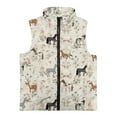 thumbnail image 4 of Pzuqiu Horse Print Kids Outerwear Vest Size 4 Toddler Girl Clothes Versatile Comfortable Zipper Winter Sleeveless Jacket with Pockets Personalized Casual Clothes for Girls, 4 of 7