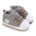 thumbnail image 2 of Sopiago Baby Shoes Girl Baby Sneakers Girl Baby Boys and Girls Leather Covered Sneakers Outdoor Soft Soled Toddler Shoes Grey,12-18 Months, 2 of 7