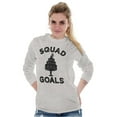 thumbnail image 4 of Squad Goals Wedding Cake Humor Plus Size Long Sleeve Graphic Tee Shirt Brisco Brands 3X, 4 of 5