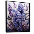 thumbnail image 2 of Designart "violet Flower Enchanting Fragrance II" Floral & Botanical Floater Framed Wall Art Print, 2 of 7