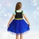 thumbnail image 3 of Vestido de princesa HenzWorld, azul y negro, tul, 8-9 años, 3 of 6