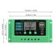 thumbnail image 4 of Controlador de carga solar Regulador de panel PWM Pantalla LCD ajustable 12V 24V Carcasa verde, 4 of 8