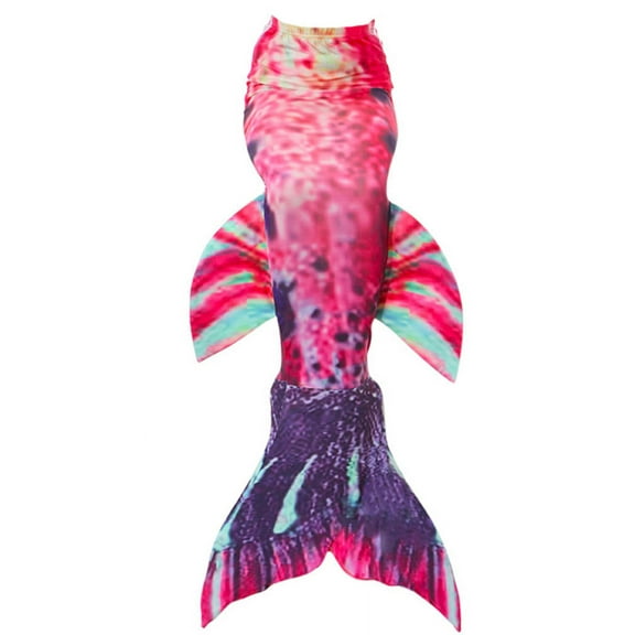Wenchoice Red Purple Fish Tail Teen Adult L(5-6Y)