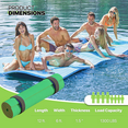 thumbnail image 2 of Magshion 12'x6' Water Floating Mat Foam Pad, Bouncy Tear-Resistant XPE Foam, Roll-Up Floating River Raft for Pool Ocean Outdoor Water Activities, Green, 2 of 8