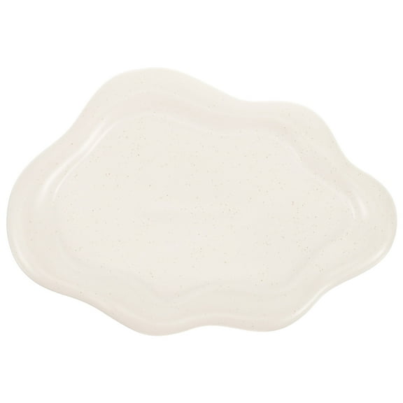 Decor Photography Props Jewellery Bowl Ceramic Jewelry Tray Yunduo Ceramic Dinner Plate Storage Tray White Ceramics