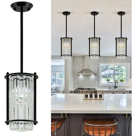 

DTLYH Bronze Crystal Chandelier Vintage Flush Mount Chandelier Ceiling Light Metal Chandelier 5-Light Crystal Pendant Chandelier Light for Kitchen Farmhouse Hallway Dinning Room Light Fix