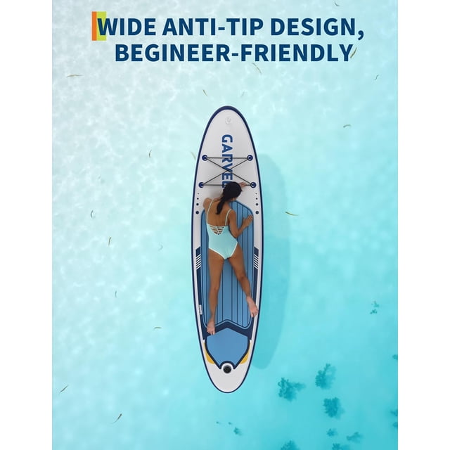 EDTara Premium Inflatable Paddle Board for Adults, Stand Up Sup Board Featuring Non-Slip Eva Deck, Ultra-Light Carry Bag, Pump, and Full Accessories Kit