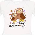 thumbnail image 4 of Inktastic My Grandma Loves Me- cute owl family Boys or Girls Long Sleeve Baby Bodysuit, 4 of 5