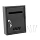 thumbnail image 3 of Buzón de pared con cerradura y 2 llaves, de hierro, para el hogar. Negro, 3 of 9