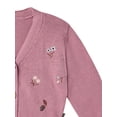 thumbnail image 4 of Modren Moments by Gerber Toddler Girl Embroidered Cardigan Sweater, 12 Months - 5T, 4 of 6