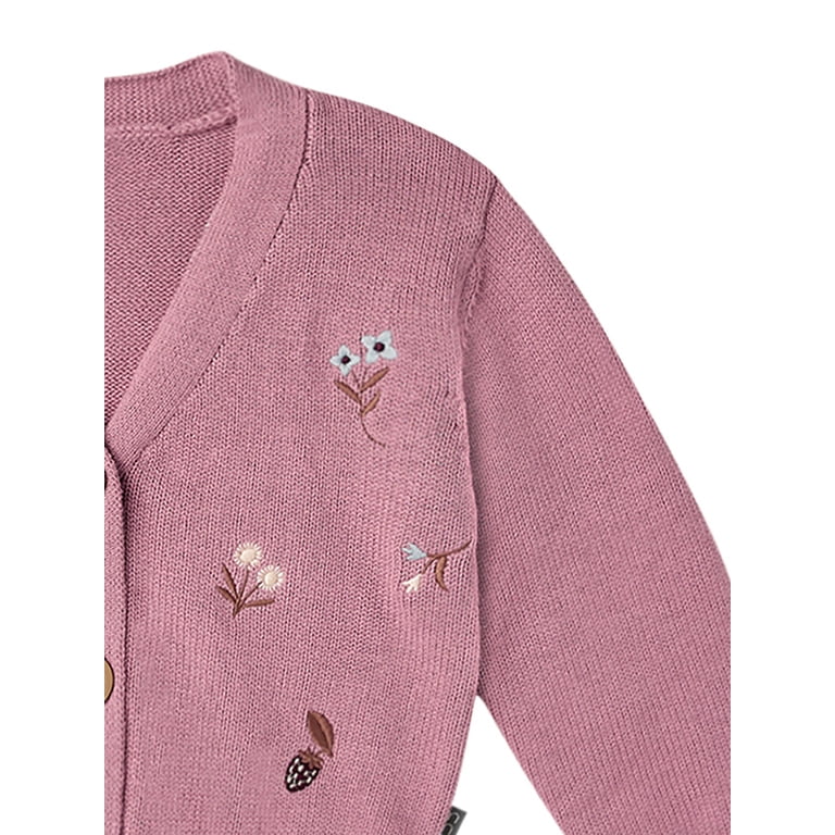 Modern Moments by Gerber Toddler Girl Embroidered Cardigan photo 8