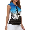 thumbnail image 4 of Whosucclay Blue Gradient Treble Clef Womens Golf Shirt for Ladies, Comfortable Breathable for Tennis Hiking, Fashion Quick Dry Tennis Shirts, 4 of 7