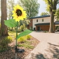 thumbnail image 4 of Lámpara de césped LED estilo girasol con control de luz con energía solar para patio de jardín al aire libre, 4 of 8