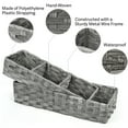 LotFancy Toilet Paper Storage Basket, 2 Pack Woven Wicker Toilet Tray