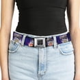thumbnail image 5 of Buckle-Down Belt, Seatbelt Buckle Belt, Hungry Cat In Space Purples, Youth 22 to 32 Inches, 5 of 9