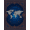 Navy Blue Orange, Pattern 1, variant on ODIKA Planetary Galaxy Continent Motif Circles Continents Round Map Refined for Entryway, Kitchen, Mudroom, Stain Resistant Flatwoven