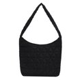 thumbnail image 2 of Bolsa Bolso de mano de moda Bolsos de hombro con patrón de rombos acolchados de algodón (negro) Tmvgtek Para estrenar, 2 of 3
