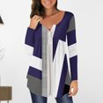 thumbnail image 1 of zanvin Hauts pour Femmes, Mode Imprimée Décontractée Col en V Manches Longues T-Shirt Ample Blouse, 1 of 5