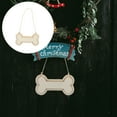 thumbnail image 5 of 30Pcs Unfinished Wood Dog Bone Cutouts Wooden Craft Slices with 30Pcs Hemp Ropes, 5 of 7