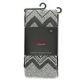 thumbnail image 3 of MeMoi Chevron Stripe Cotton Blend Sweater Tights - Womens - Female, Small/Medium, Black, 3 of 3
