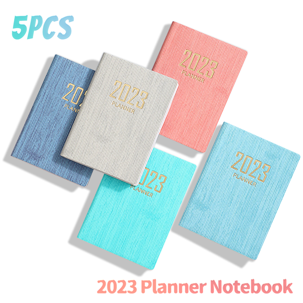2023 Planner Notebook A7 Mini Planner Notebook 365 Days Portable Pocket