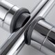 thumbnail image 3 of Soporte de cabezal de ducha universal para rieles de 19 a 25 mm, plástico ABS de ingeniería cromado, diseño de bloqueo seguro, revestimiento resistente a rayones, para baño, 3 of 5