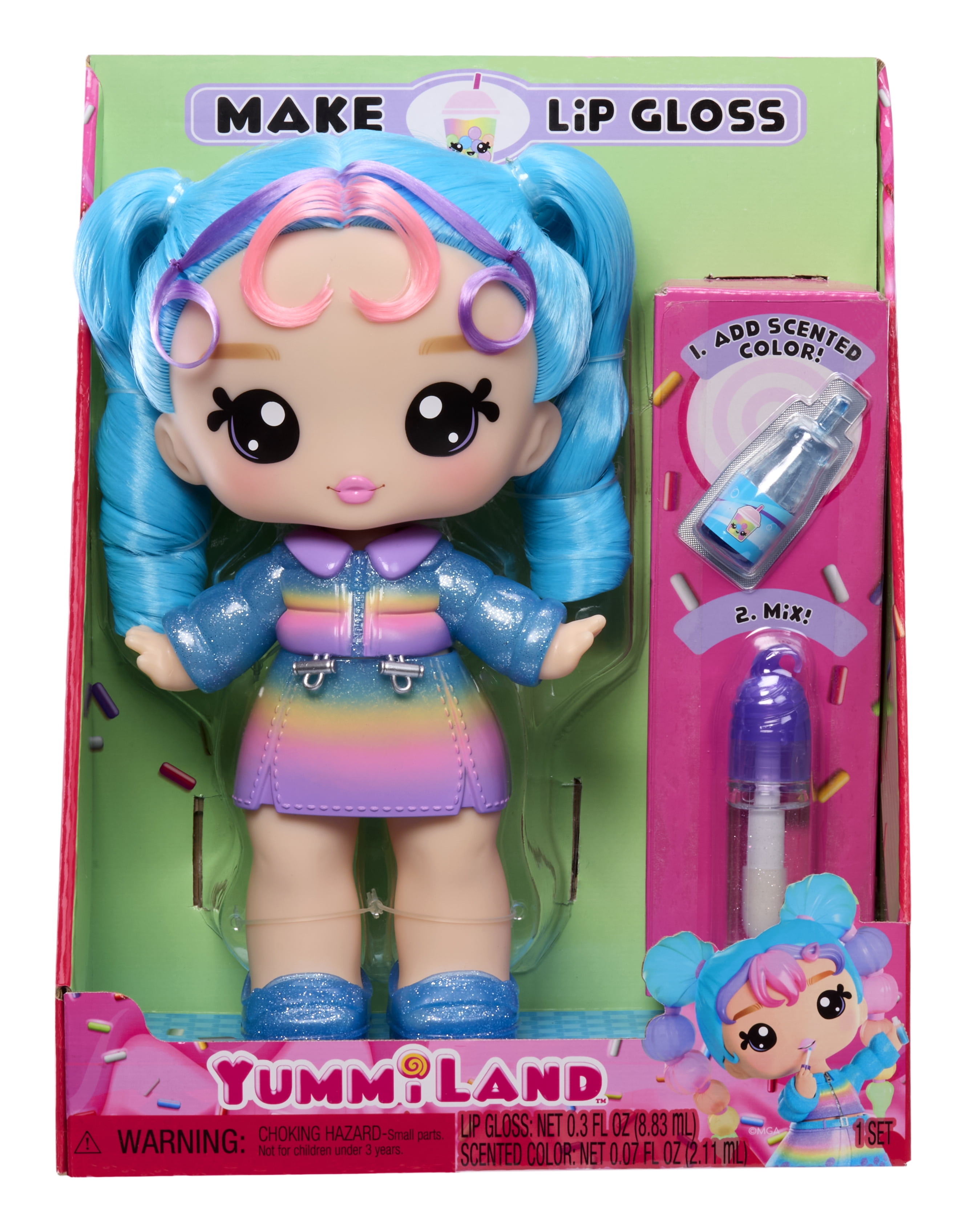 Yummiland Large Doll- Britney Boba with Scented Lip Gloss, Ages 4+