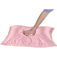 thumbnail image 6 of Beckham Hotel Collection Silk Pillowcase - Pack of 2 Standard Size, Pink, 6 of 9