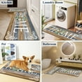 thumbnail image 3 of Findosom 2pcs Anti Fatigue Kitchen Rug Set,18"x30"+18"x47" Waterproof Non Slip Kitchen Runner Rug,0.4" Thick Cushioned Kitchen Floor Mats,Ergonomic Standing Mats Back Pain Relief Laundry Foam Rug, 3 of 7
