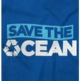 thumbnail image 2 of Save Ocean Earth Day Climate Change Unisex Plus Fleece Graphic Sweatshirt Brisco Brands 5X, 2 of 5