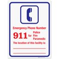 thumbnail image 1 of Emergency Telephone Number Sign, Pool Sign,, 1 of 1