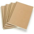 thumbnail image 1 of 50 Feuilles Blanches, Ensemble de 4 Carnets Classiques A5 avec Reliure Double Spirale, 1 of 5