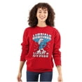 thumbnail image 3 of Hefty Smurf American Muscle USA Unisex Plus Size Sweatshirt Brisco Brands 5X, 3 of 5