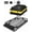 Stage 2 | 46+15 high-end PU roof package | with password lock, variant on Roof Rack Basket, 116.8cm+38cm Universal Rooftop Cargo Carrier with Extension, 90kg Capacity Heavy-duty Steel Car Top Luggage Holder for Car, SUV, Truck, Pick Up - with PU Bag