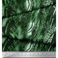thumbnail image 2 of Soimoi Green Cotton Voile Fabric Leopard & Wild Animal Skin Print Sewing Fabric BTY 42 Inch Wide, 2 of 3