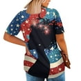 thumbnail image 4 of HEILAU 4th of July Shirts for Women Plus Size Independence Day American Flag Graphic Tees Patriotic Summer 2025 Funny T Shirt Stripes Print Tee Tops Patriotic T Shirts, 4 of 6