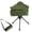 Green, variant on Agiufgs Camping Stool 1.98 Lb, 360° Swivel Seat, for Hiking Fishing and Outdoor Events, Black