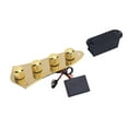 thumbnail image 1 of Prewired Guitar Control Plate with Metal Knobs 3 Stage Preamplifier Bass Guitar Control Board Assembly Replacement, 1 of 7