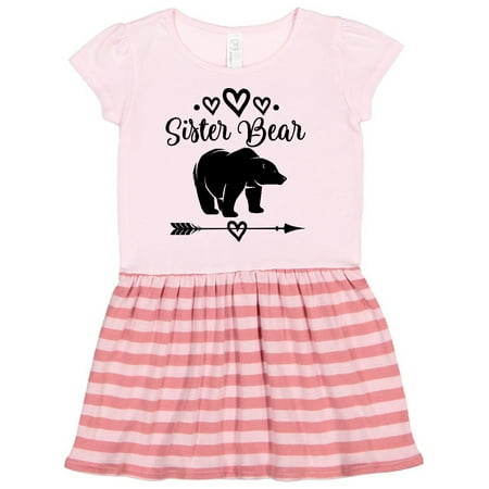 

Inktastic Sister Bear Native Arrow Gift Toddler Girl Dress