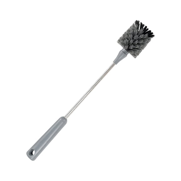 Bottle Brush 15-Inch Long Stainless Steel Handle Water Bottle Cleaner with Non- Grip, Bottle Scrubber for Sports Bottles, Coffee Mugs, Glasses, Tumblers, Decanters, Kitchen Use