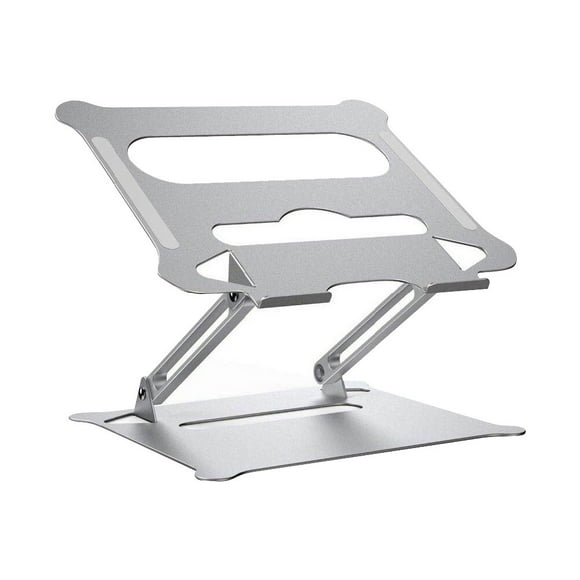 Soporte plegable para computadora portátil con altura ajustable (plateado)